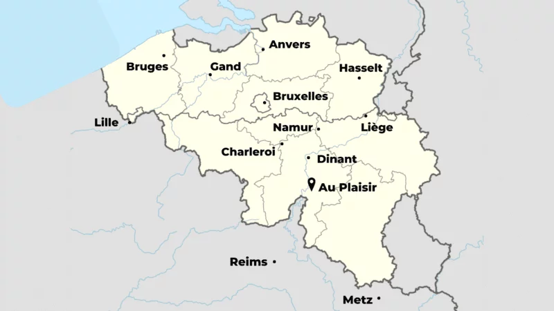 Carte de la Belgique
