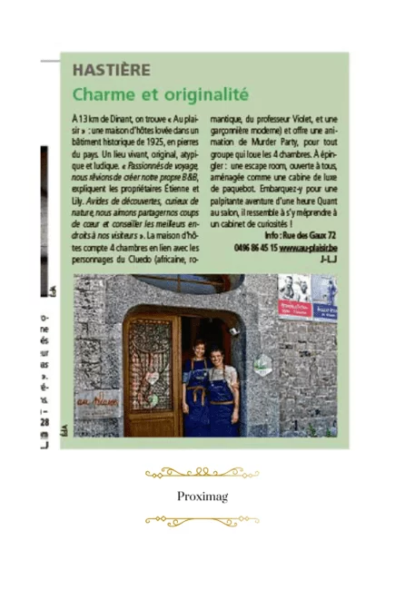 Au Plaisir – Proximag