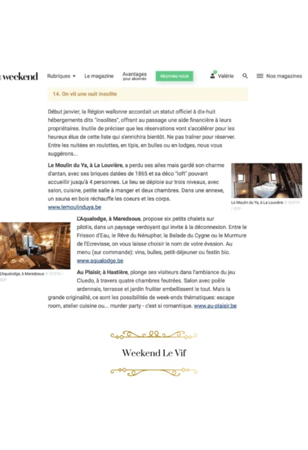 Au Plaisir – Weekend Le Vif