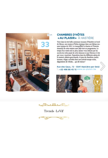 Au Plaisir – Trends – Le Vif