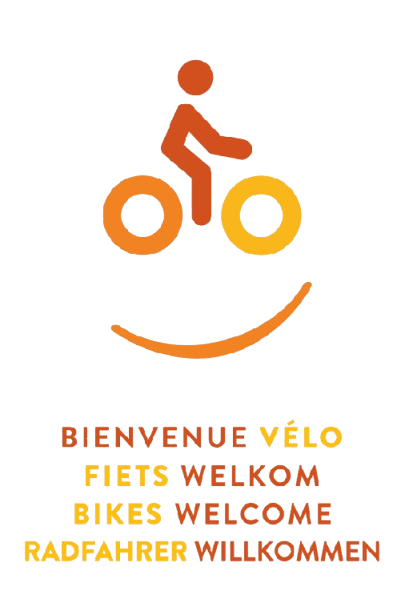 Label bienvenue vélo au plaisir maison d'hôtes ludique et insolite Hastière Dinant Namur Belgique Cluedo B&B